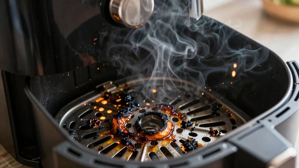 air fryer burning food troubleshooting
