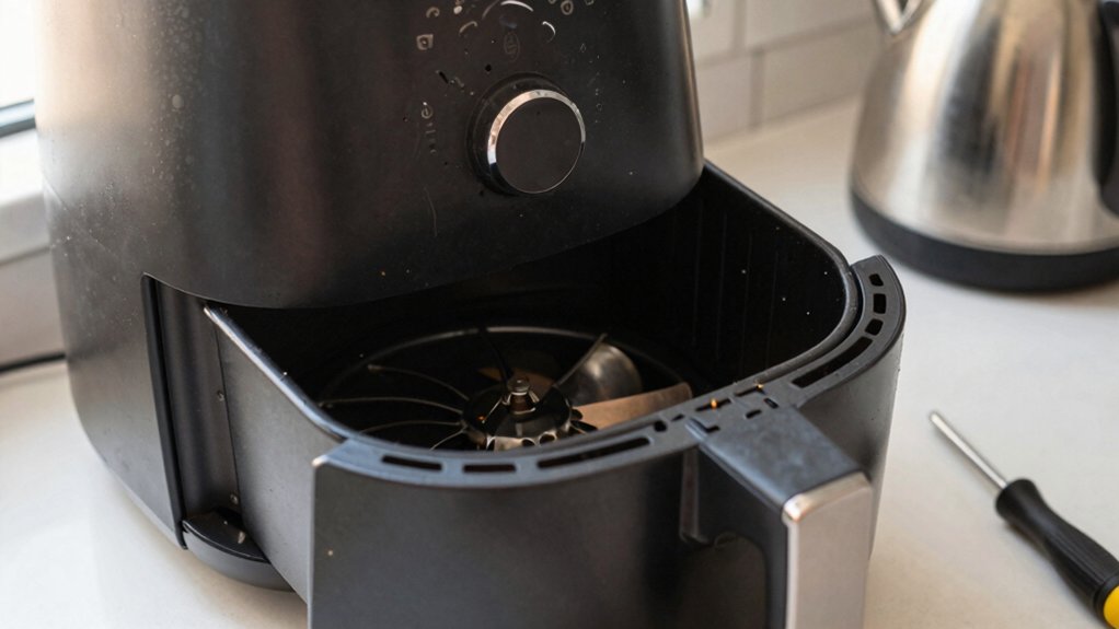 air fryer loud fan noise