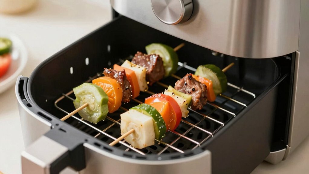 air fryer rack skewer guide