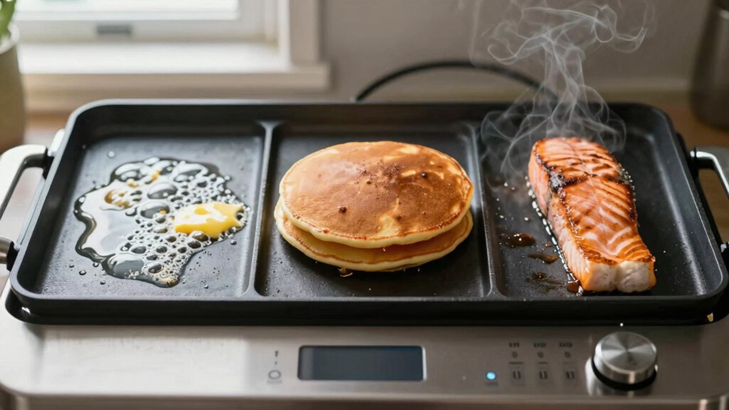 electric griddle temperature zones explained