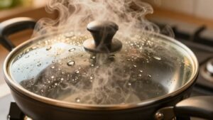 electric skillet lid condensation tips