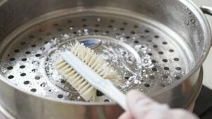 food steamer mineral scale removal