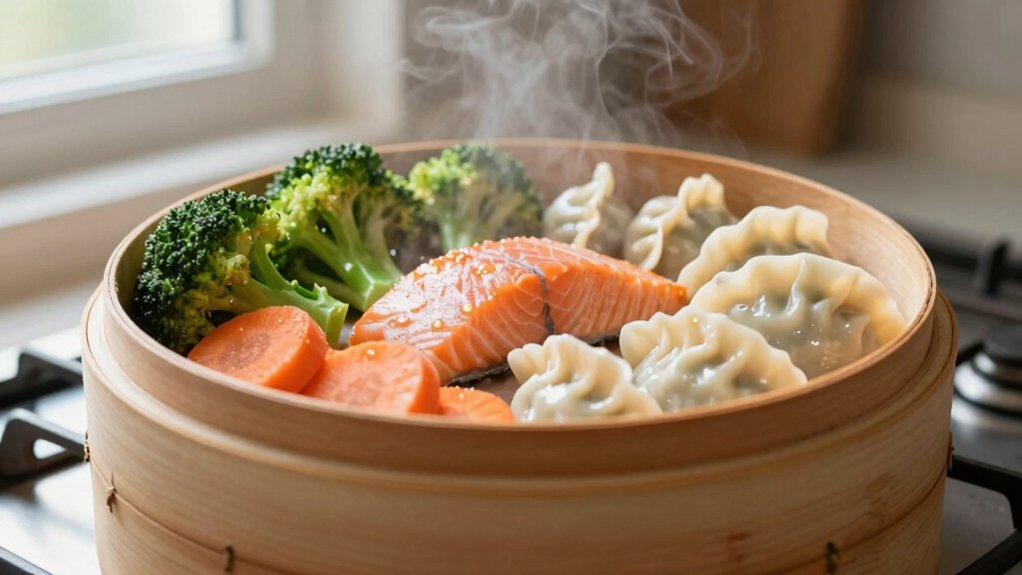 food steamer timing by type