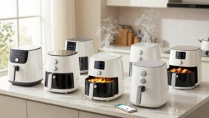 four word summary smart air fryers 2026 apps