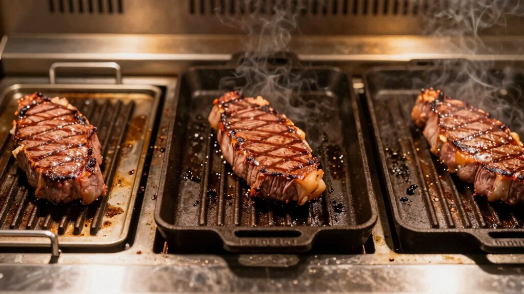 grill pan griddle differences