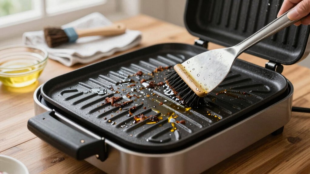 indoor grill coating care guidelines