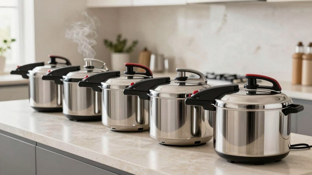 pressure cookers with steam release switches