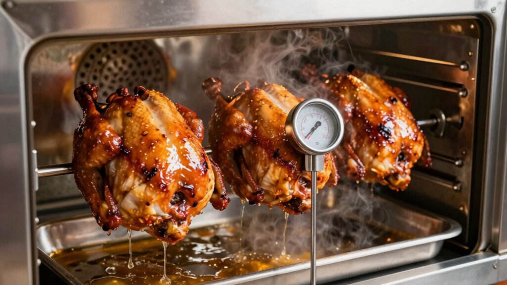 rotisserie oven food safety temperatures
