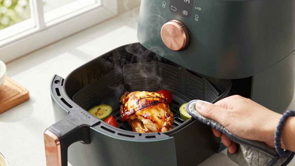 silicone air fryer liner safety