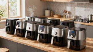 smart air fryers with voice