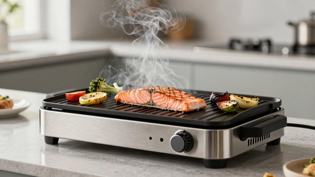 smokeless indoor grill reduces smoke