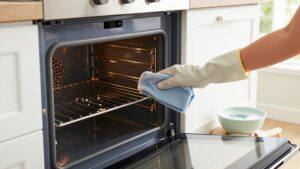 countertop oven interior cleaning